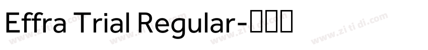 Effra Trial Regular字体转换